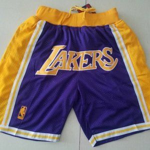 NWT🎨Just Don Shorts NBA 🎨LA Lakers Shorts🎨